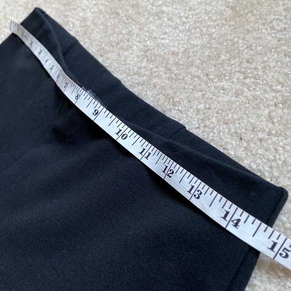 Eileen Fisher Petite Black Stretch-Ponte Straight Leg Pull On Pants PS - Picture 6 of 11